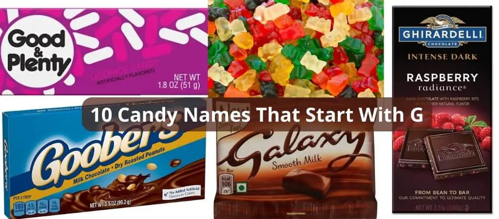 10 Candy Names That Start With G