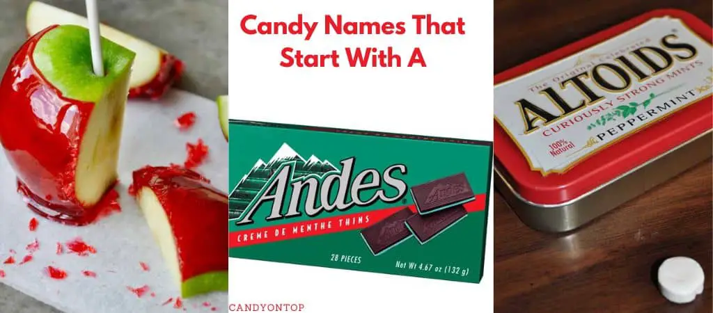 Candy Names that Start With A