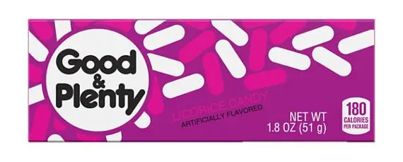 Candy names that start with G- good and plenty by hersheys