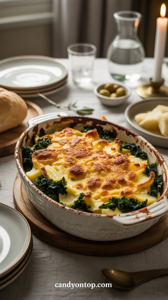 Good Friday Kale & Potato Gratin Dinner