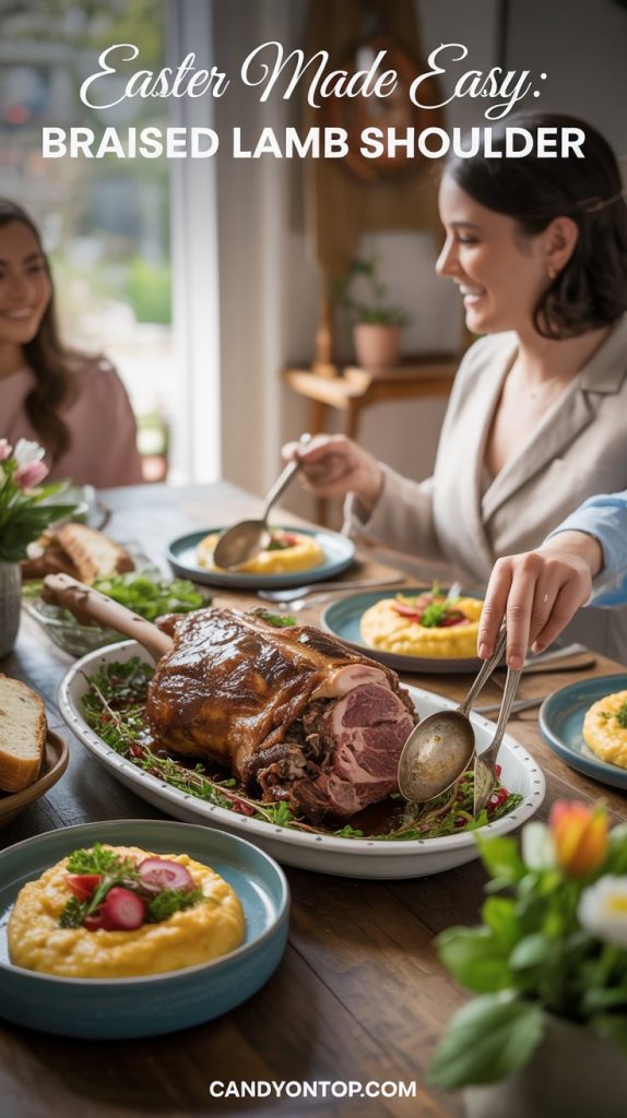 Easter Table Argument for Braised Lamb Shoulder