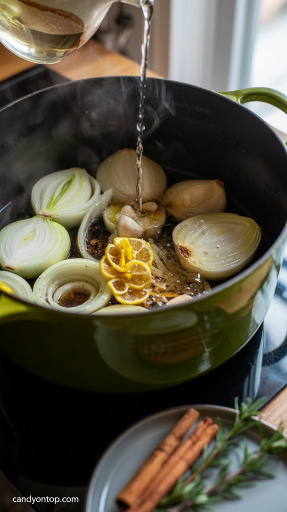 Step 2- Build the Braising Base for lamb