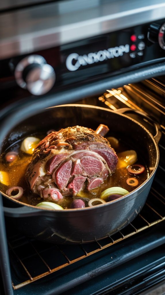 Step 3- Braise the lamb Low and Slow