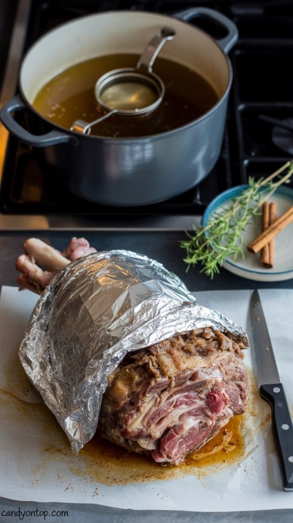 Step 4- Rest and Separate the lamb