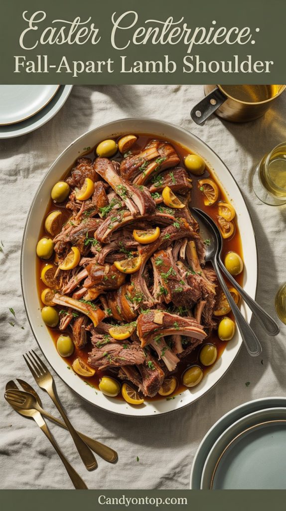 Step 6- Serve the lamb shoulder